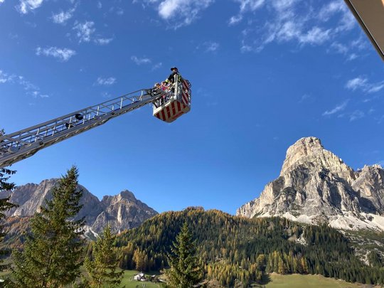 Proa d'evacuaziun Scola Corvara Proa d'evacuaziun Scola Corvara